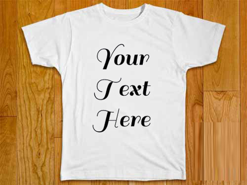 Your Text Here White Tees