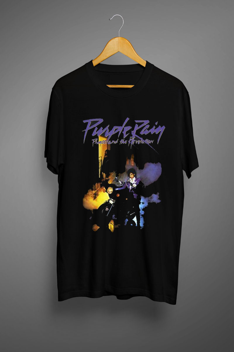purple rain graphic t shirt